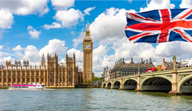 Big ben tower house of parliament at Westminster bridge, London, UK