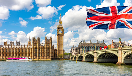 Big ben tower house of parliament at Westminster bridge, London, UK